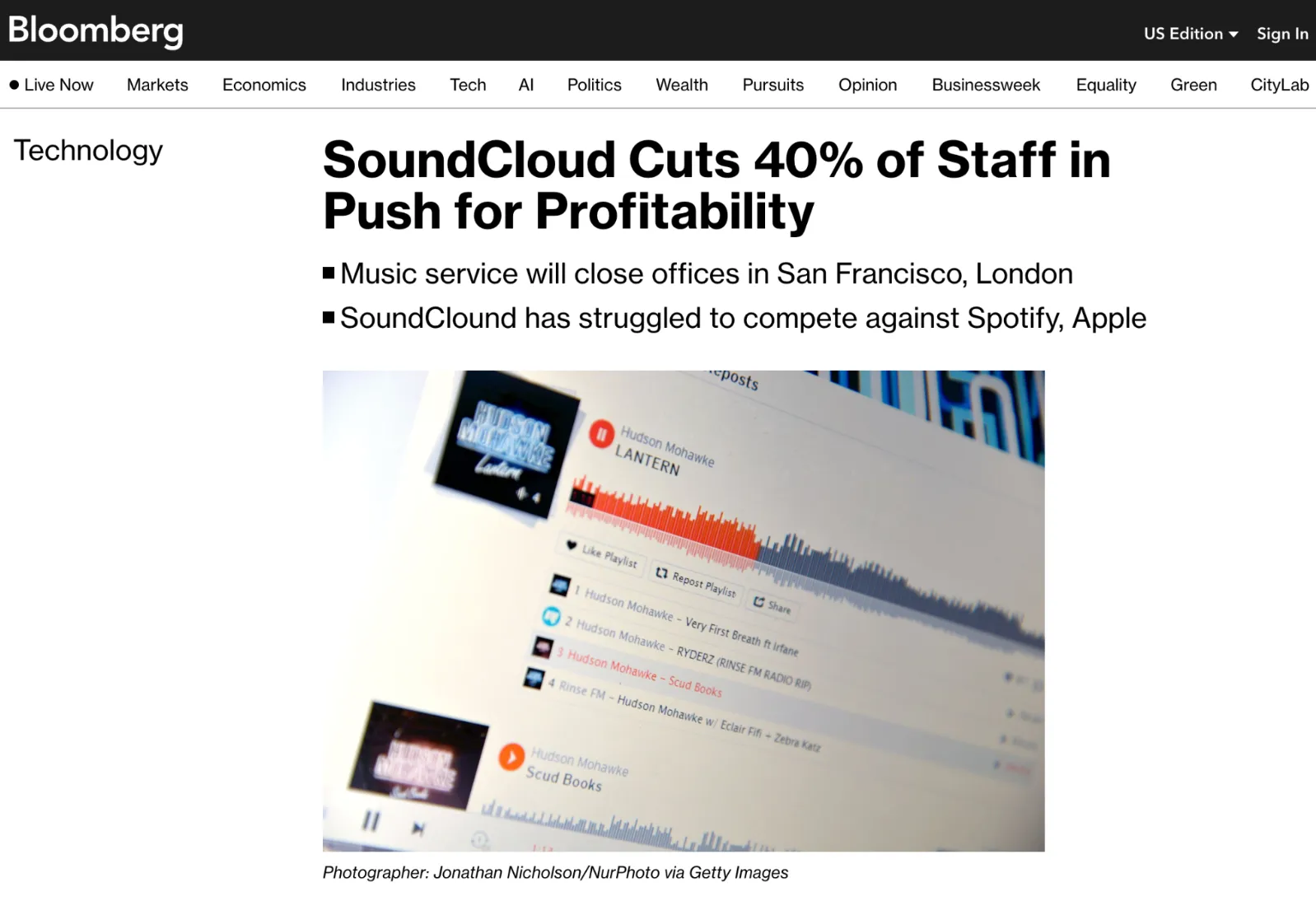 Soundcloud Layoffs